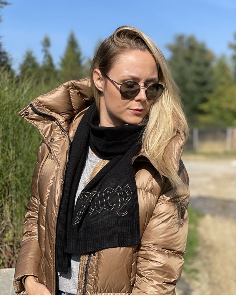 Šála dámská Juicy Couture STUDDED černá